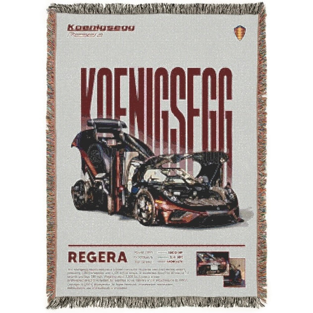 Koenigsegg Regera CarSnug™ Woven Blanket