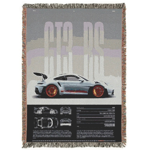 Porshe 911 GT3RS CarSnug™ Woven Blanket