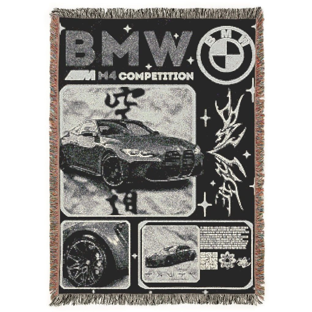 BMW M4 (monotone style) CarSnug™ blanket