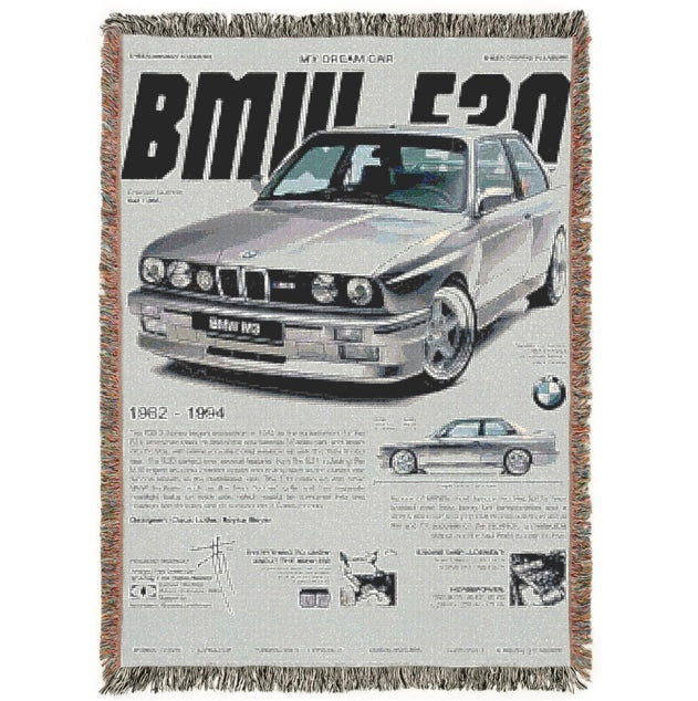 BMW E30 CarSnug™ Woven Blanket