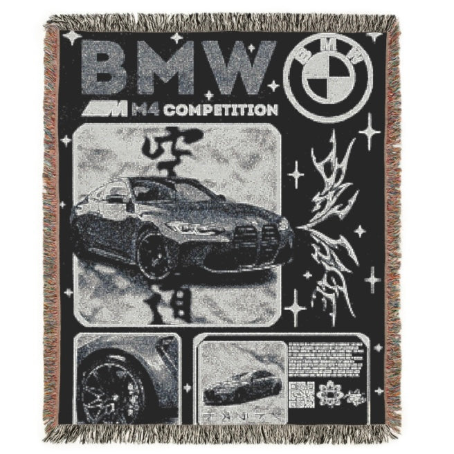 BMW M4 (monotone style) CarSnug™ blanket