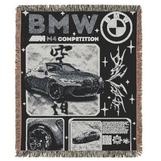 BMW M4 (monotone style) CarSnug™ blanket
