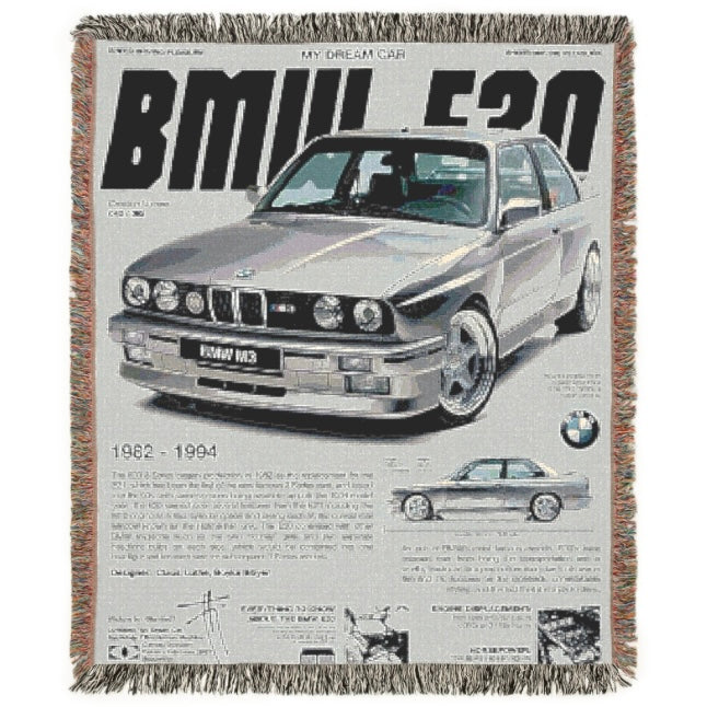 BMW E30 CarSnug™ Woven Blanket