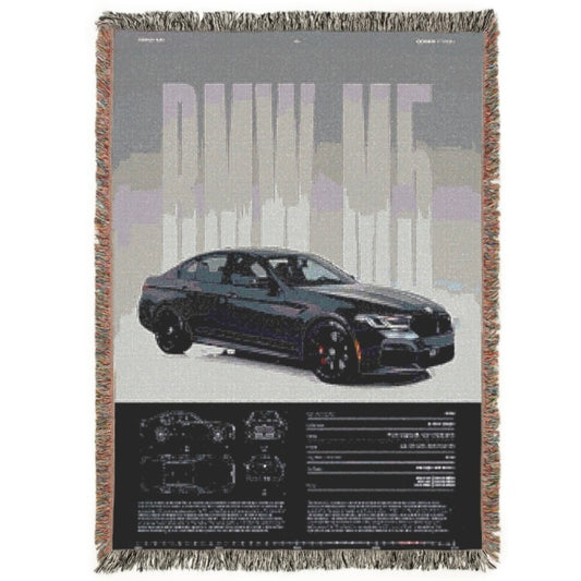 BMW M5 CarSnugs™ Woven Blanket