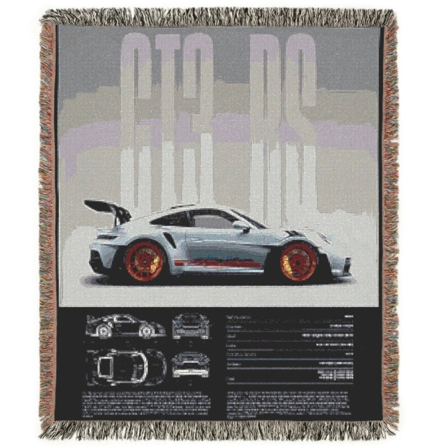Porshe 911 GT3RS CarSnug™ Woven Blanket