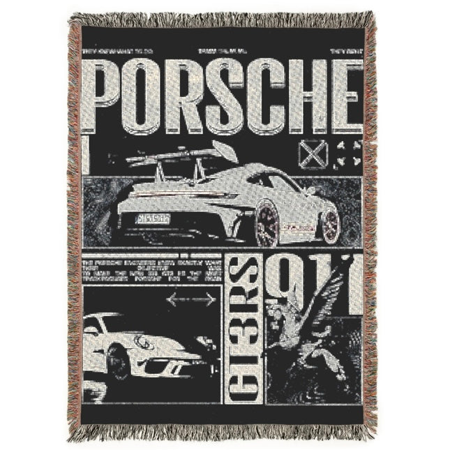 Porsche 911 GT3RS (Monotone Style) CarSnug™ Woven Blanket