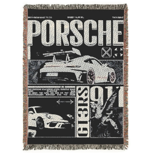Porsche 911 GT3RS (Monotone Style) CarSnug™ Woven Blanket