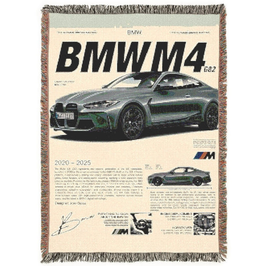 BMW M4 CarSnug™ Woven Blanket