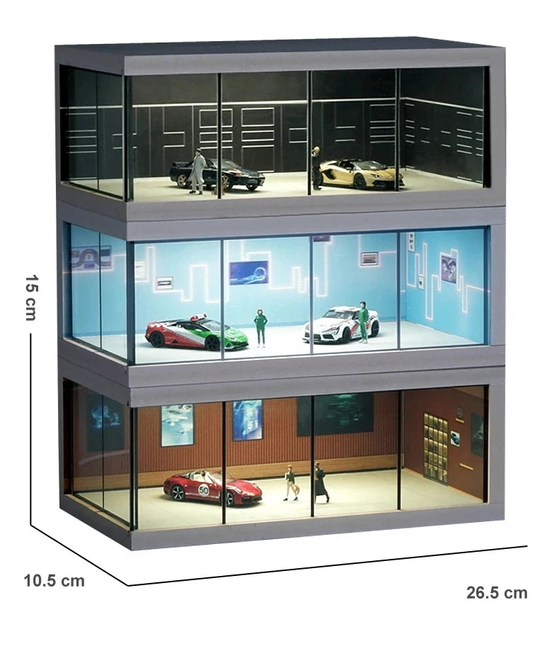 Collectors 1/64 Scale Car Model Showroom Garage